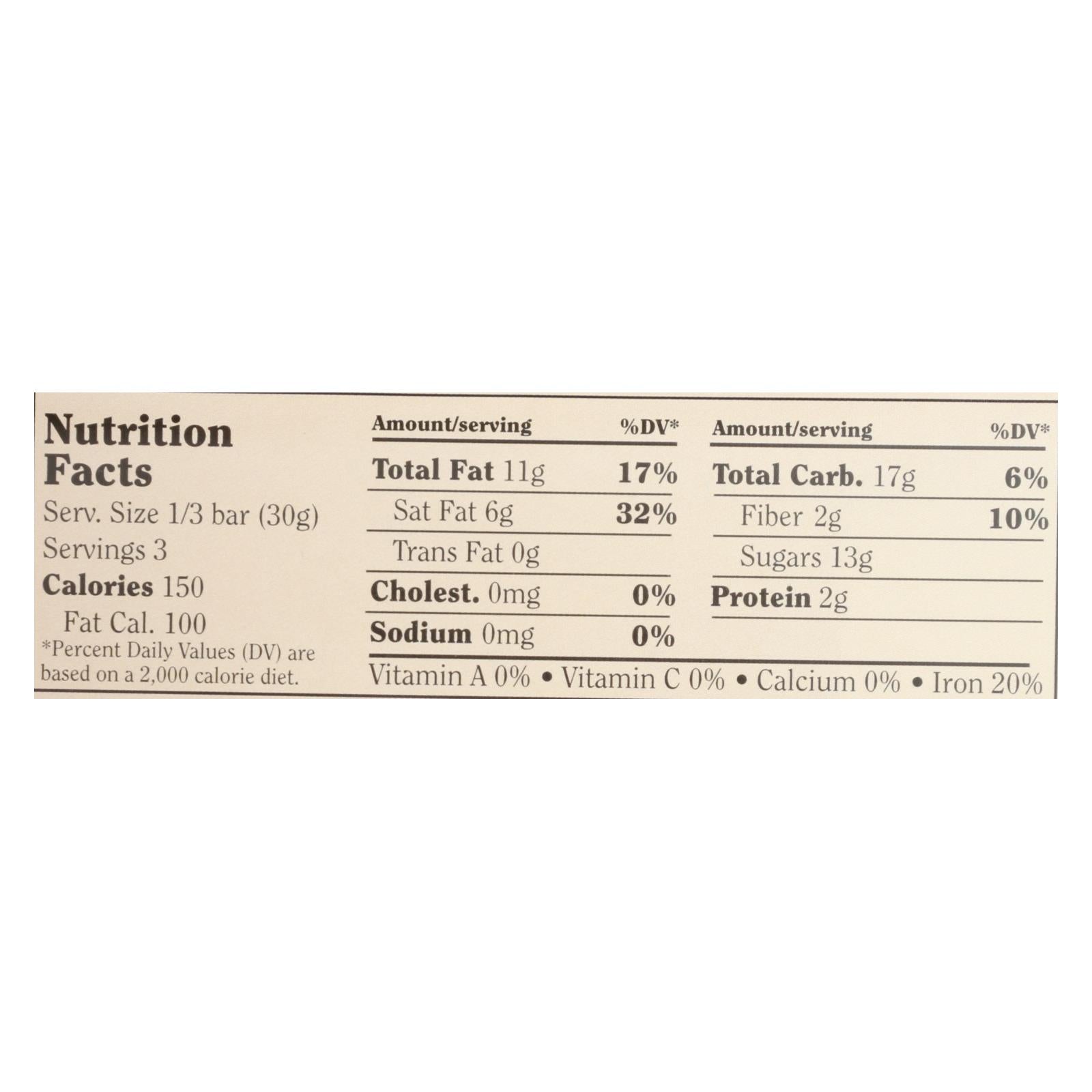 Chocolove Xoxox - Premium Chocolate Bar - Dark Chocolate - Pure - 3.2 Oz Bars - Case Of 12 - Maras Green