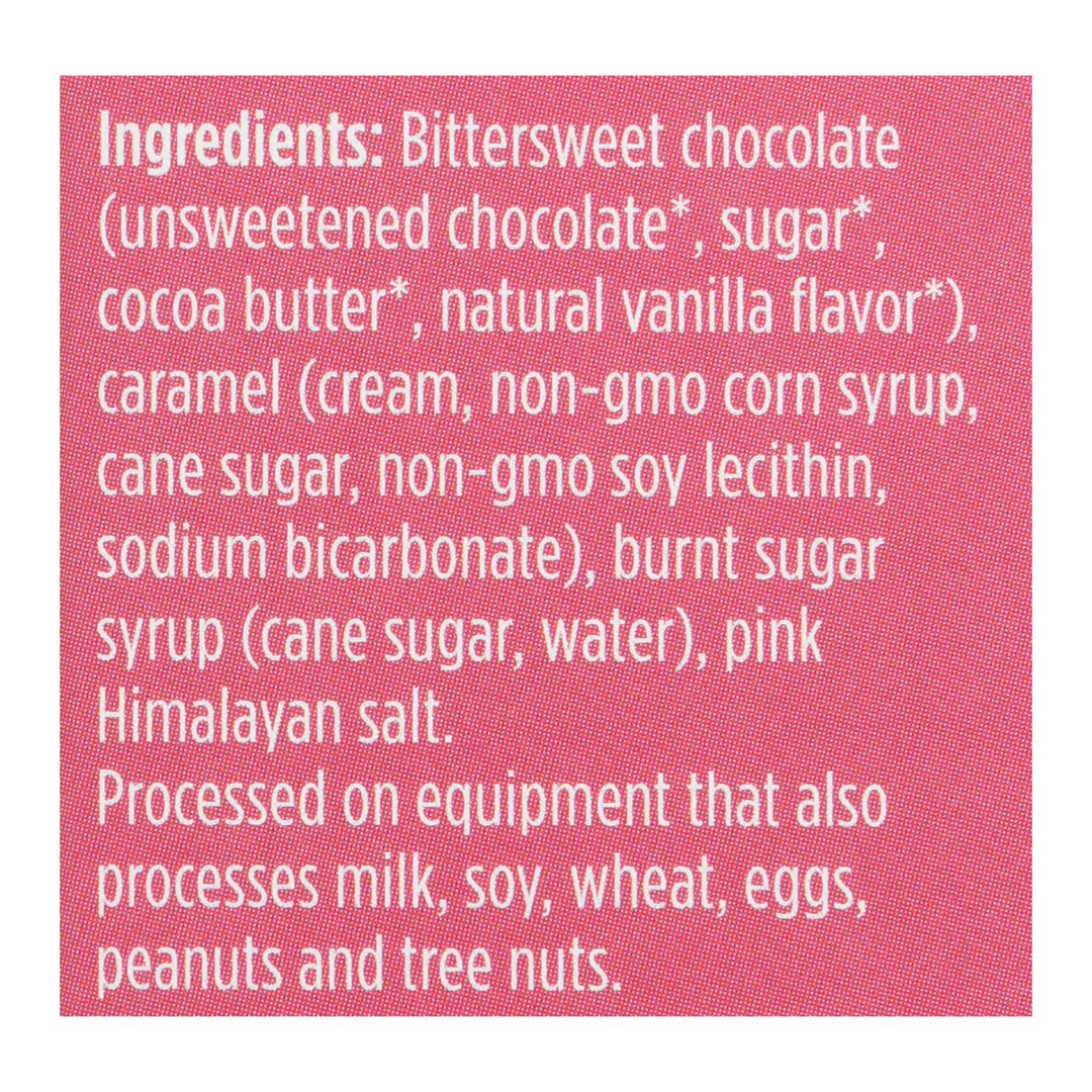 Vosges Haut-chocolat 72% Cocoa Burnt Caramel Bar - Pink Salt - Case Of 12 - 3 Oz - Maras Green