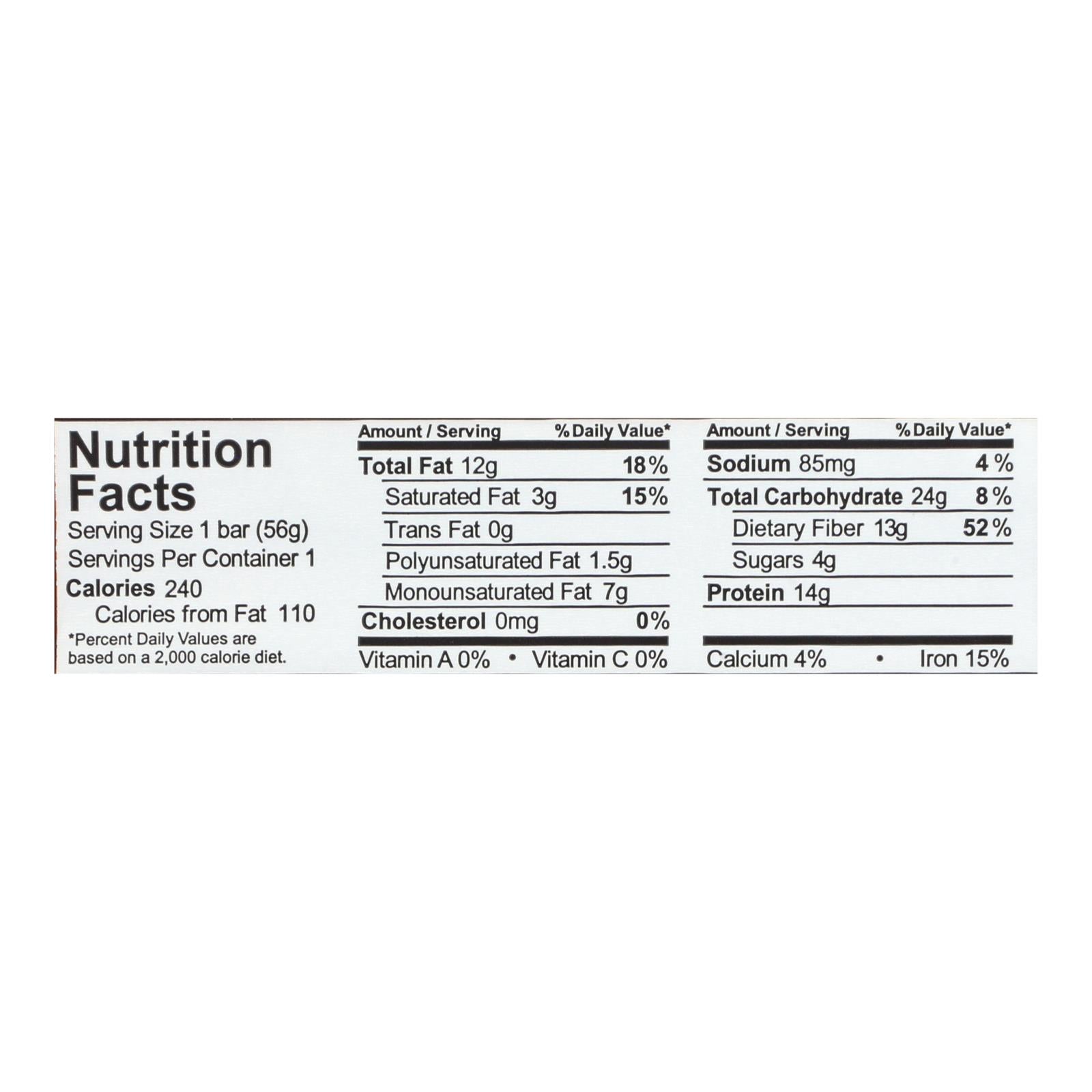 Aloha (bars) Peanut Butter Chocolate Chip - Case Of 12 - 1.9 Oz - Maras Green