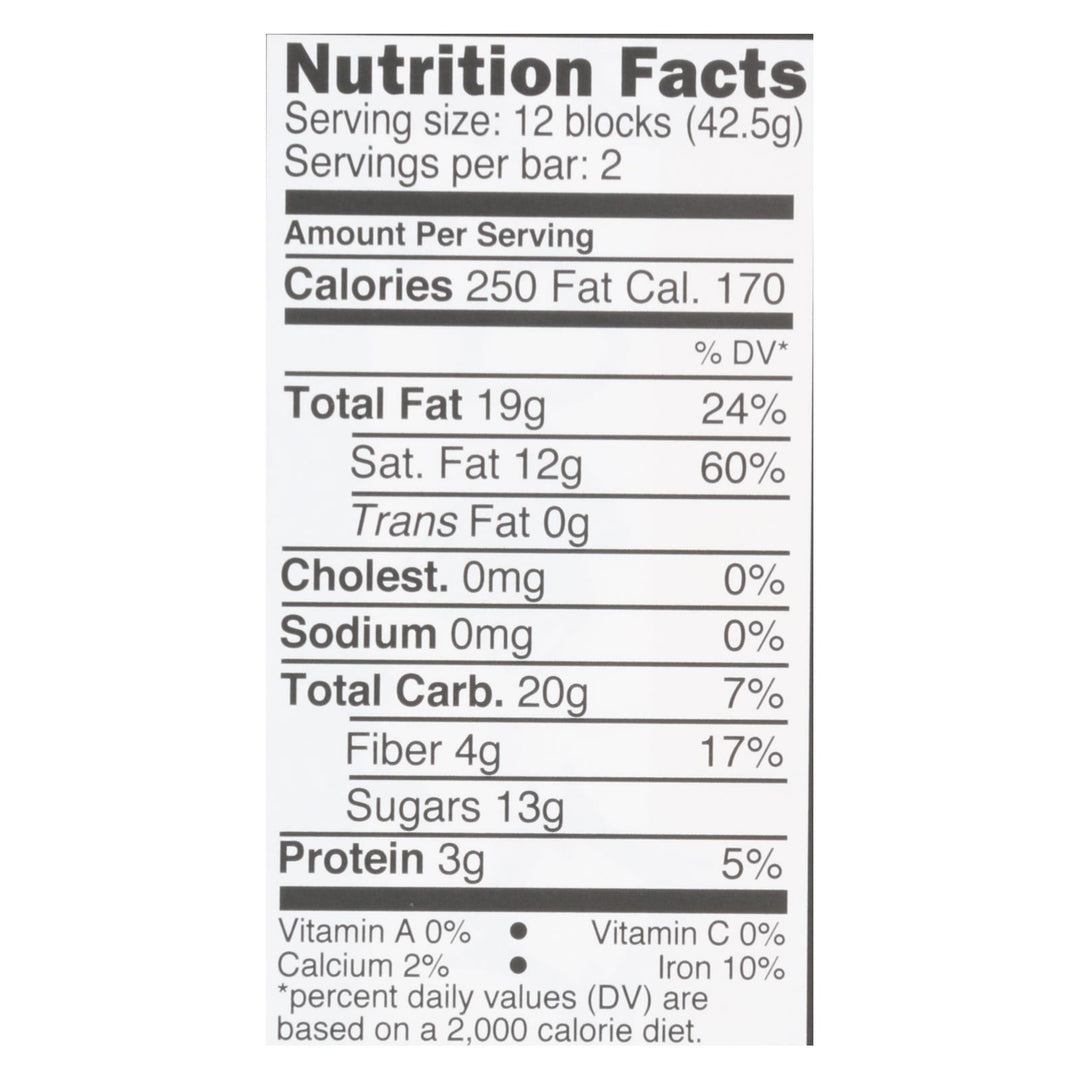 Divine - Bar Chocolate Dark W/mint Crisp - Case Of 12 - 3 Oz - Maras Green