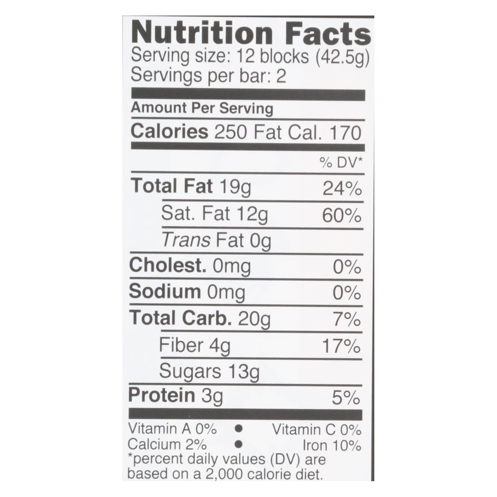 Divine - Bar Chocolate Dark W/mint Crisp - Case Of 12 - 3 Oz - Maras Green