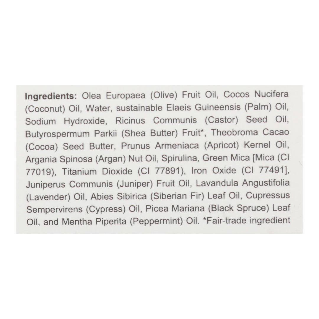 Spinster Sisters Company - Soap Bar Timber - 1 Each-4.5 Ounces - Maras Green