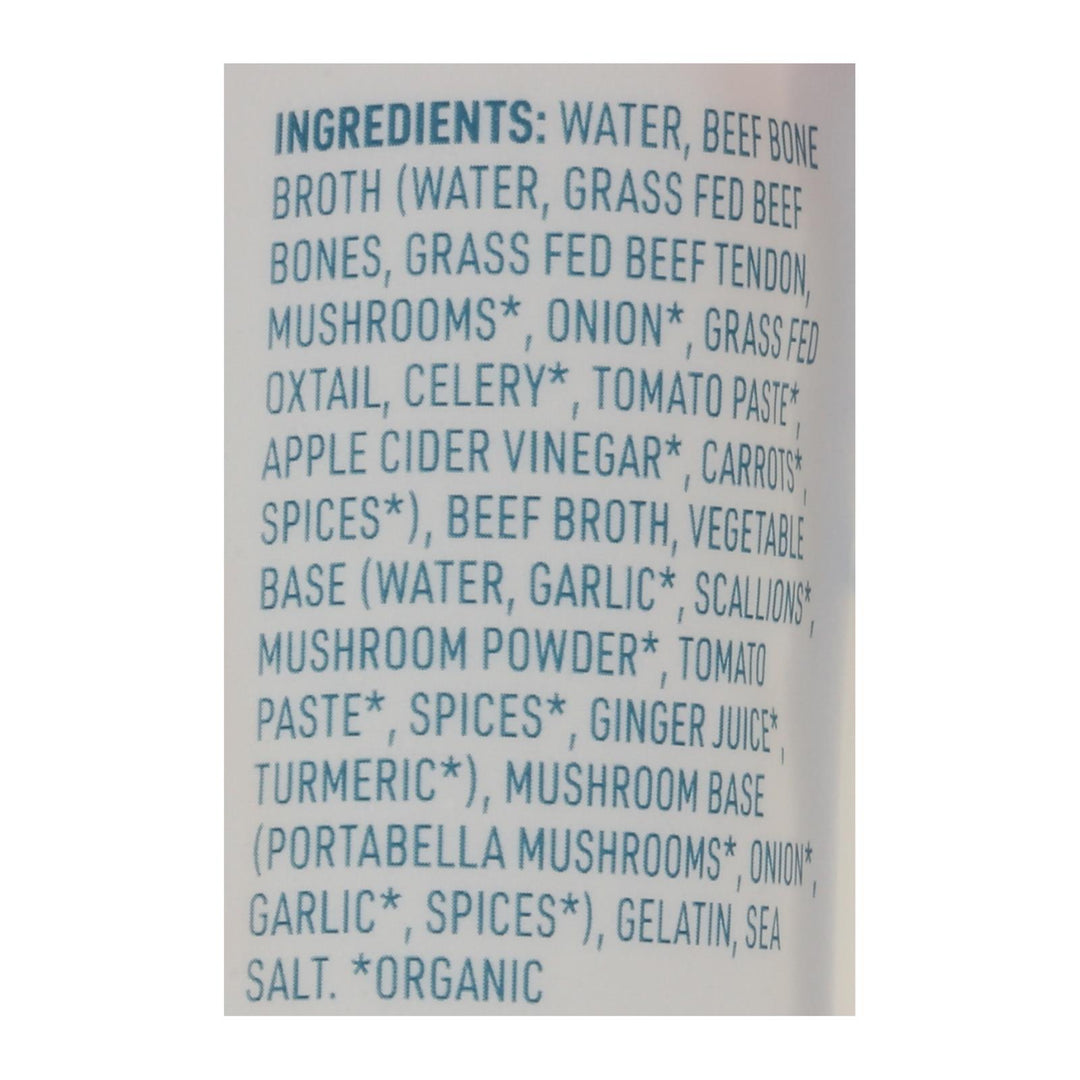 Bare Bones Broth - Bone Broth Beef Classic Grass - fed - Case Of 8 - 16 Fluid Ounces - Maras Green