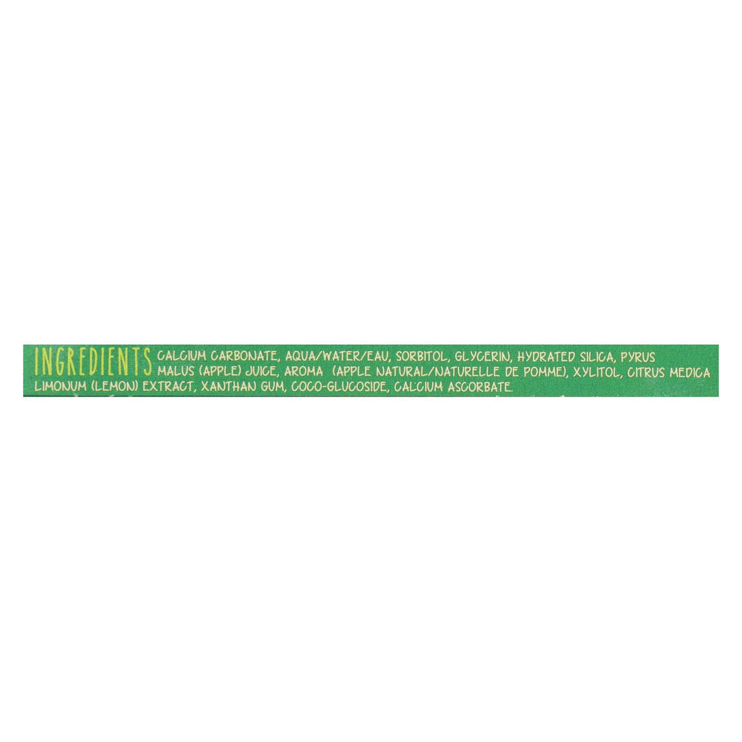 Green Beaverthe Toothpaste - Green Apple Toothpaste - Case Of 1 - 2.5 Fl Oz. - Maras Green