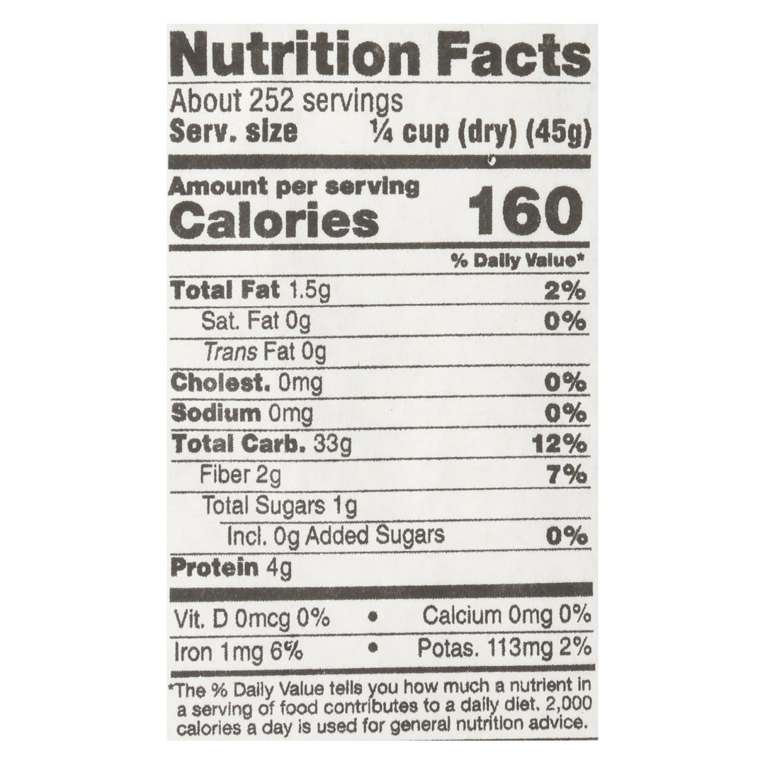 Lundberg Family Farms Brown Basmati Rice - Case Of 25 Lbs - Maras Green