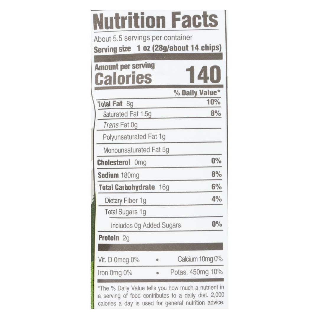 Boulder Canyon - Avocado Oil Canyon Cut Potato Chips - Sea Salt And Cracked Pepper - Case Of 12 - 5.25 Oz. - Maras Green