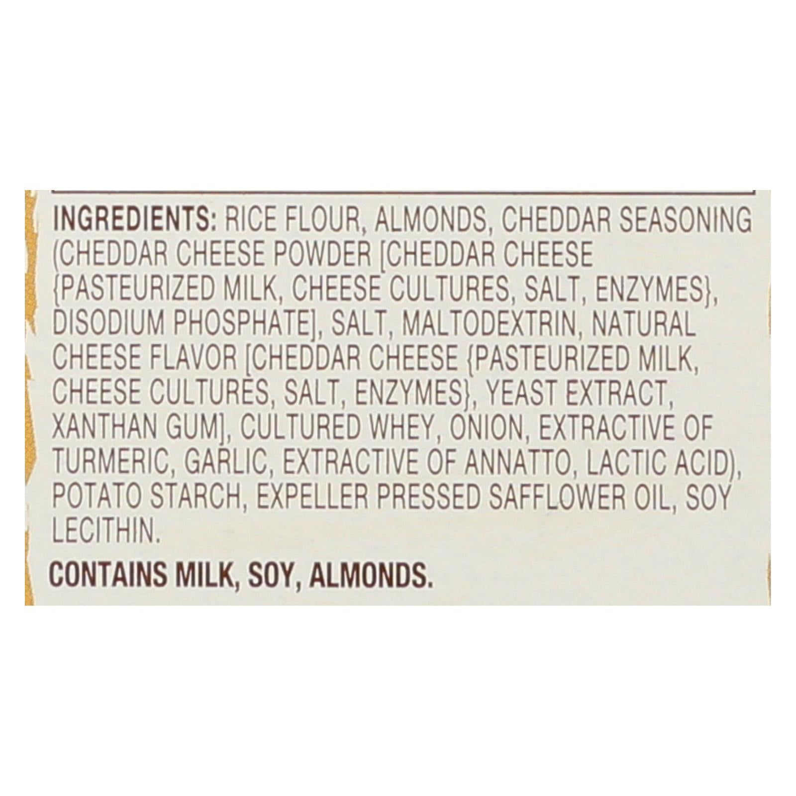 Blue Diamond - Nut Thins - Cheddar Cheese - Case Of 12 - 4.25 Oz. - Maras Green