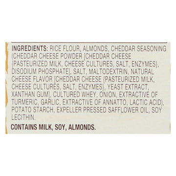 Blue Diamond - Nut Thins - Cheddar Cheese - Case Of 12 - 4.25 Oz. - Maras Green