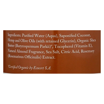 Dr. Woods Shea Vision Pure Castile Soap Almond With Organic Shea Butter - 8 Fl Oz - Maras Green