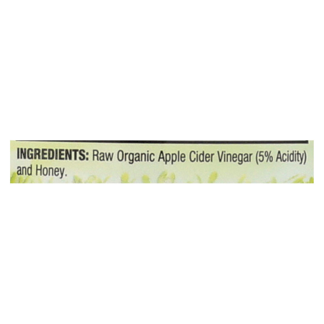 Dynamic Health Apple Cider Vinegar - With The Mother And Natural Honey - Glass Bottle - 16 Oz - Maras Green