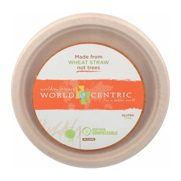 World Centric Fiber Plate - Case Of 12 - 20 Count - Maras Green
