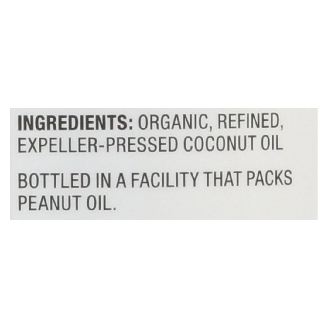 Nutiva Organic Coconut Oil - Refined - Case Of 6 - 23 Fl Oz. - Maras Green