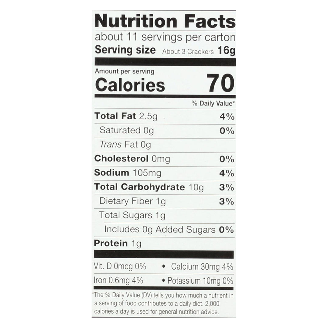 Miltons - Baked Crackers Mltgrn - Case Of 8 - 6 Oz - Maras Green