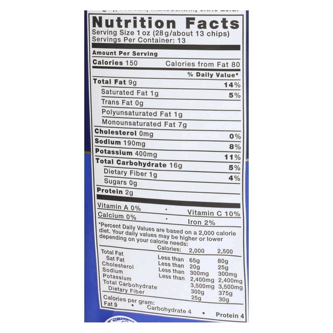 Kettle Brand - Potato Chps Sea Salt & Vngar - Case Of 9 - 13 Oz - Maras Green