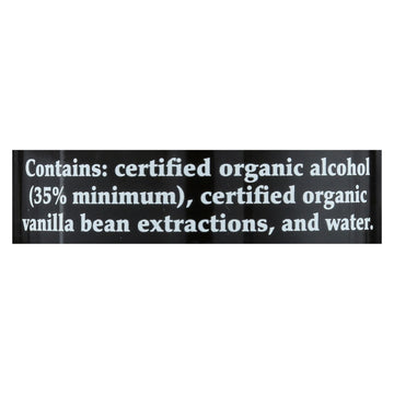 M&b Spices Organic Pure Vanilla Extract - Case Of 3 - 4 Oz - Maras Green