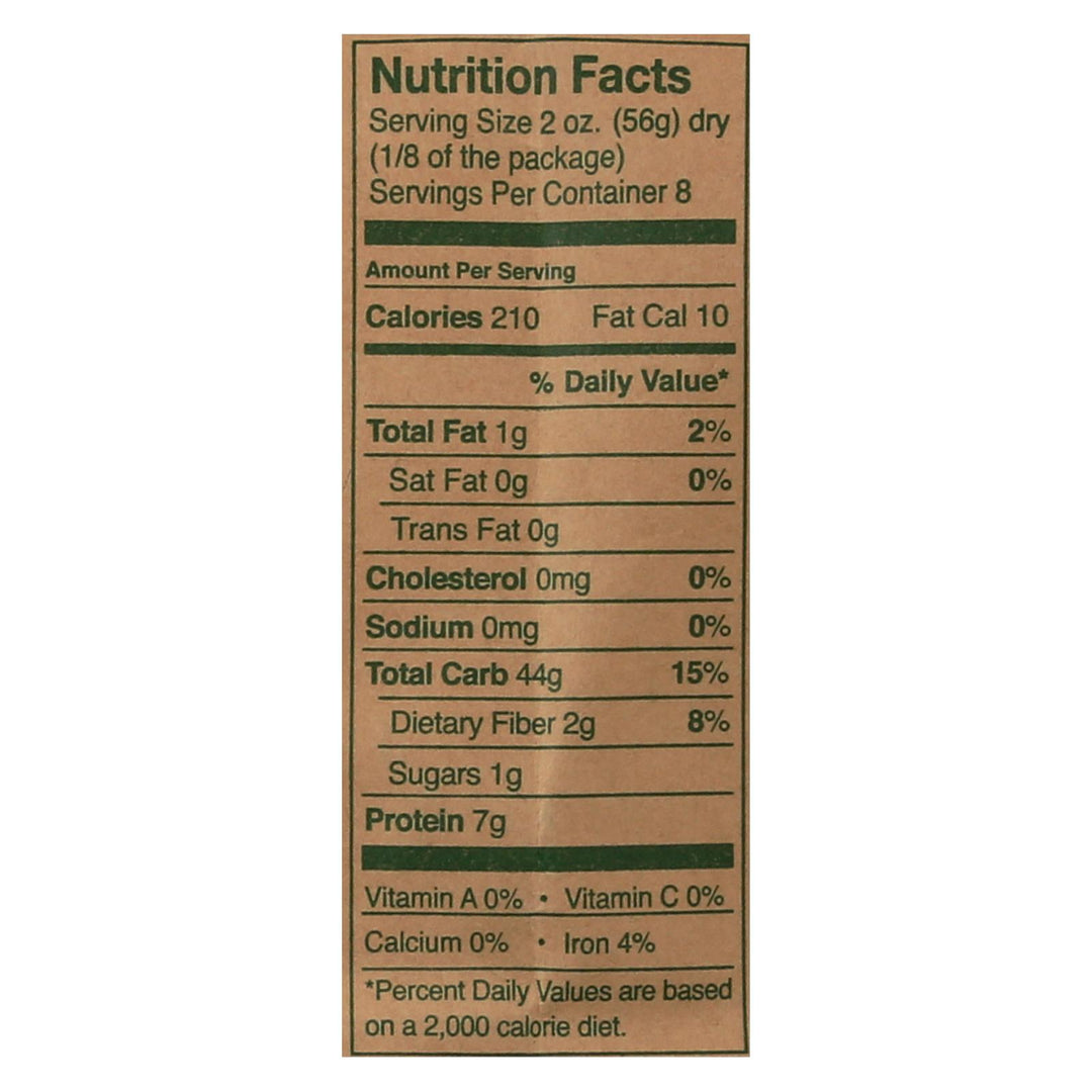 Montebello Organic Pasta - Penne Rigate - Case Of 12 - 1 Lb. - Maras Green