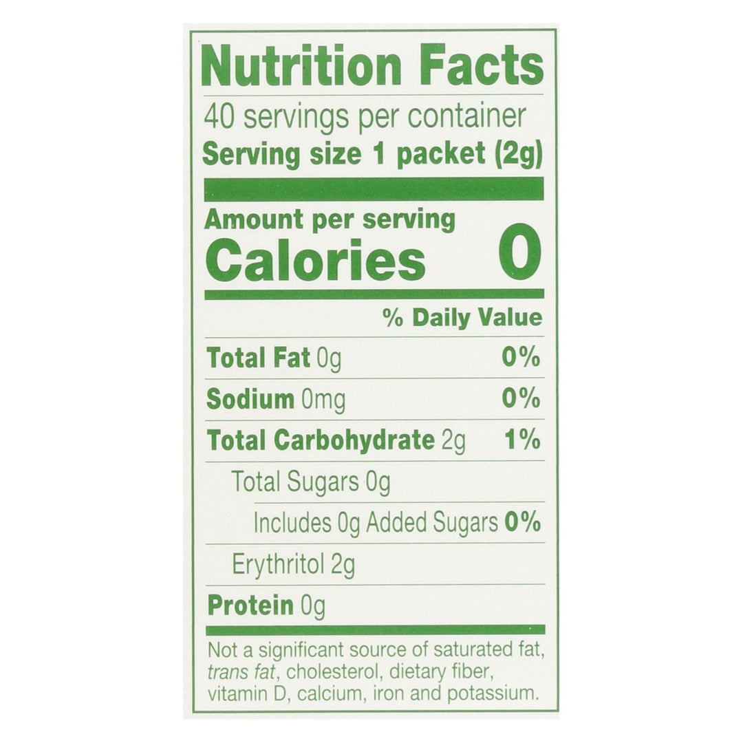 Truvia - Sweetener Natural - Case Of 12 - 40 Ct - Maras Green