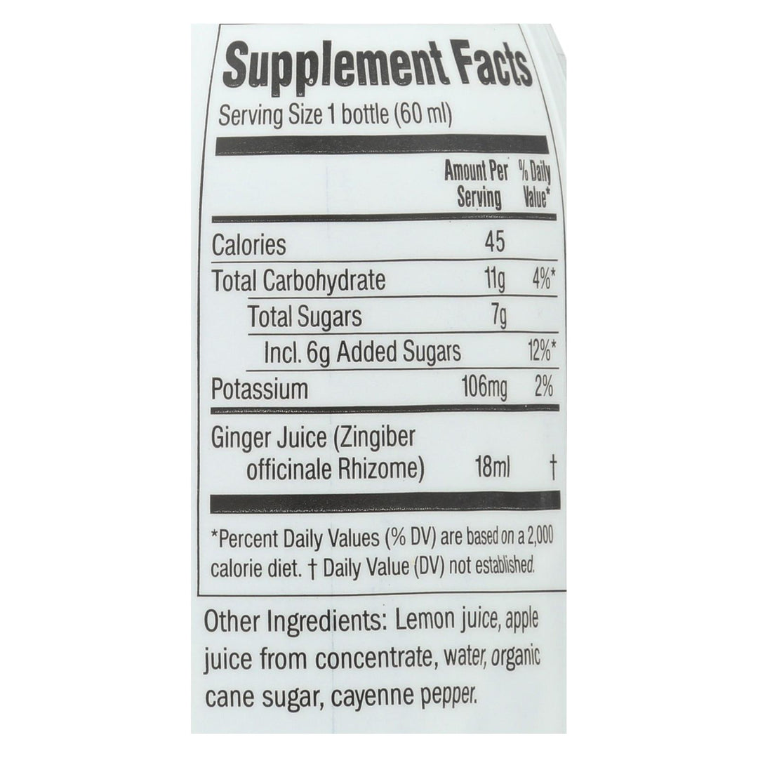 Ginger People - Ginger Shot Rescue Lemon Cynn - Case Of 12 - 2 Fz - Maras Green