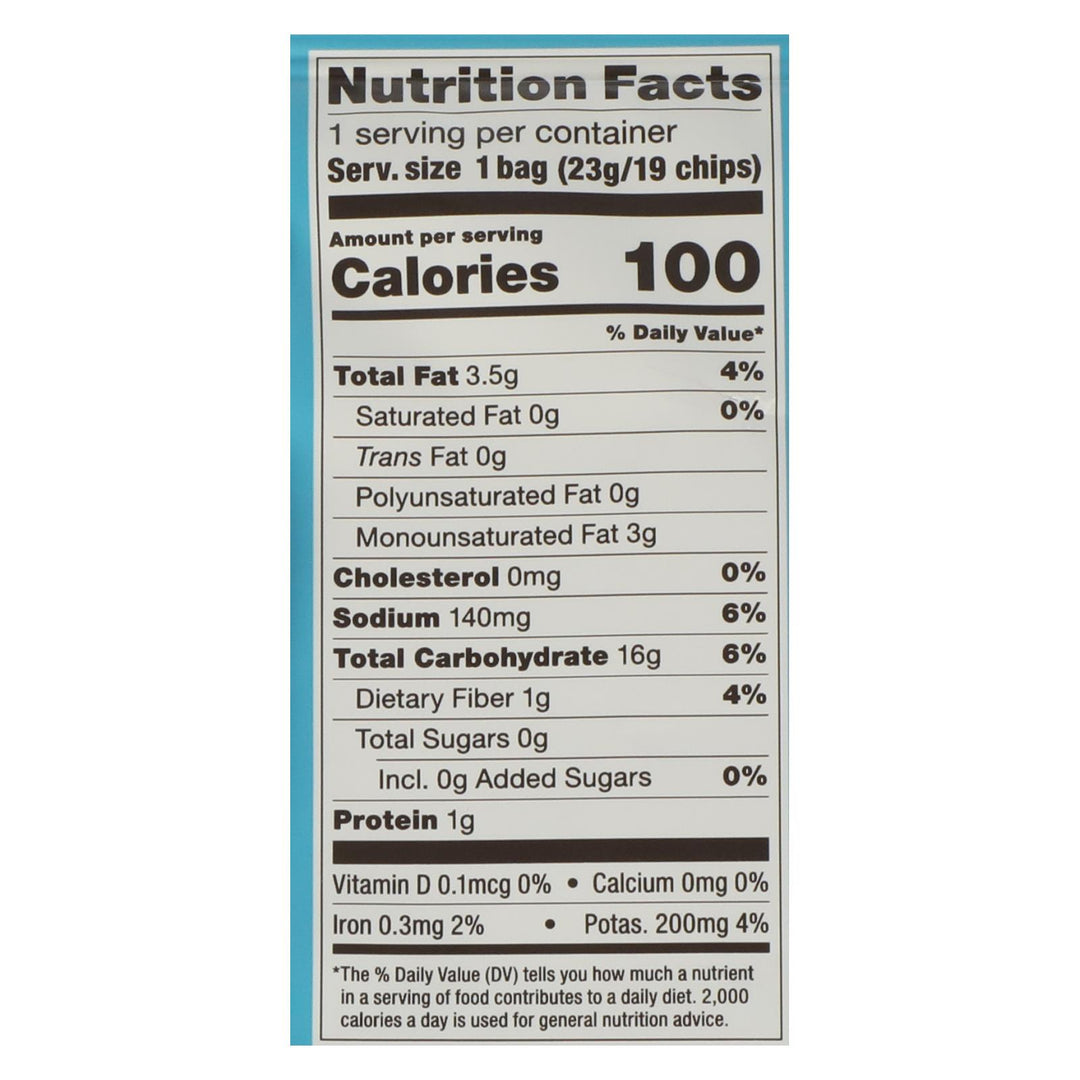 Popchips Potato Chip - Sea Salt - Case Of 24 - 0.8 Oz. - Maras Green