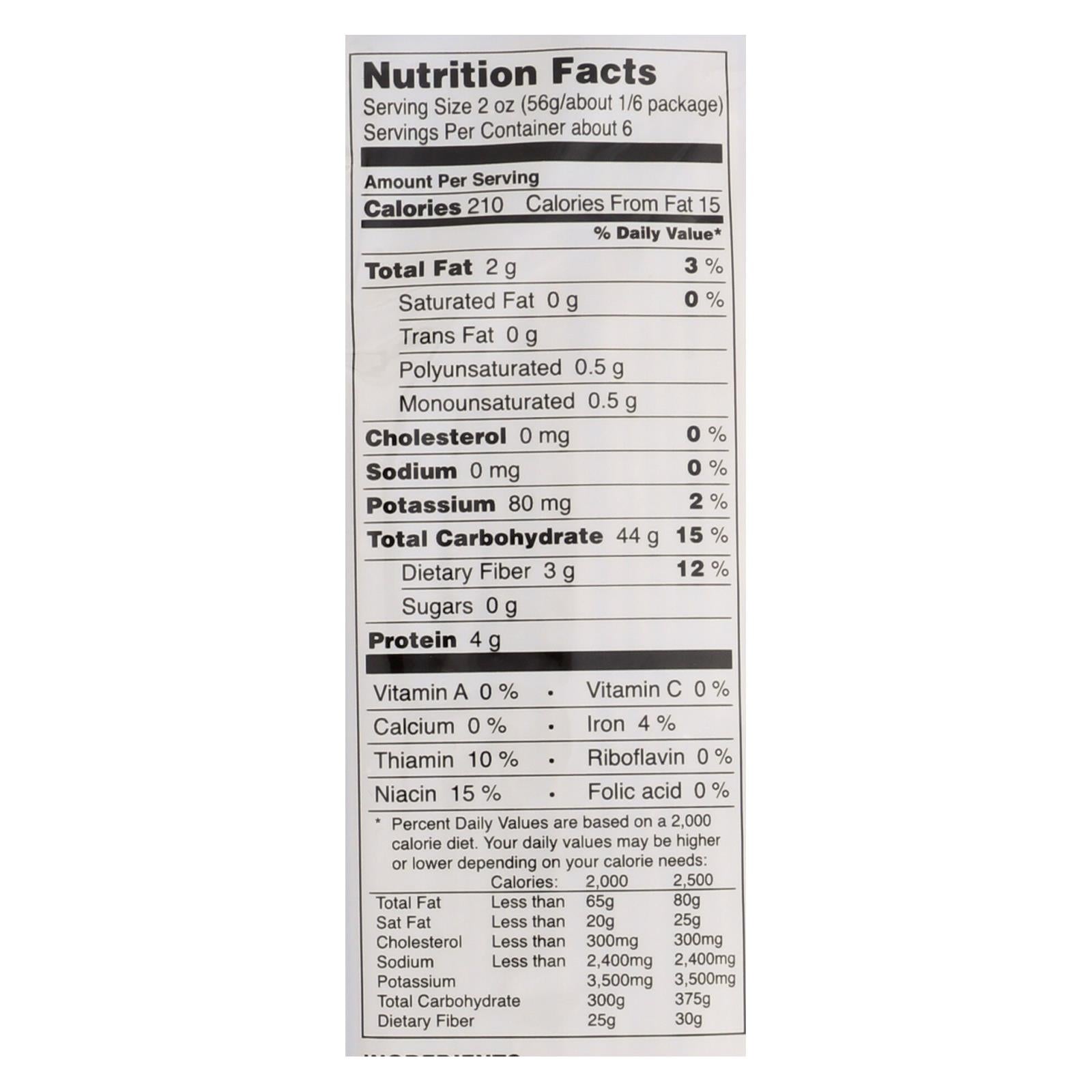 Tinkyada Organic Brown Rice Spaghetti - Case Of 12 - 12 Oz - Maras Green