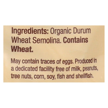 Bionaturae Pasta - Organic Durum Semolina Rigatoni - Case Of 12 - 16 Oz. - Maras Green