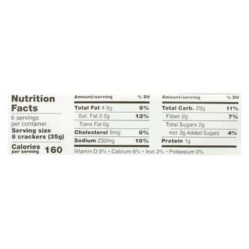 Schär Gluten Free Table Crackers - Case Of 5 - 7.4 Oz - Maras Green