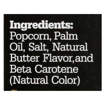 Black Jewell Microwave Popcorn - Butter - Case Of 6 - 3 - 3.5 Oz. Bags Each - 10.5 Oz. - Maras Green