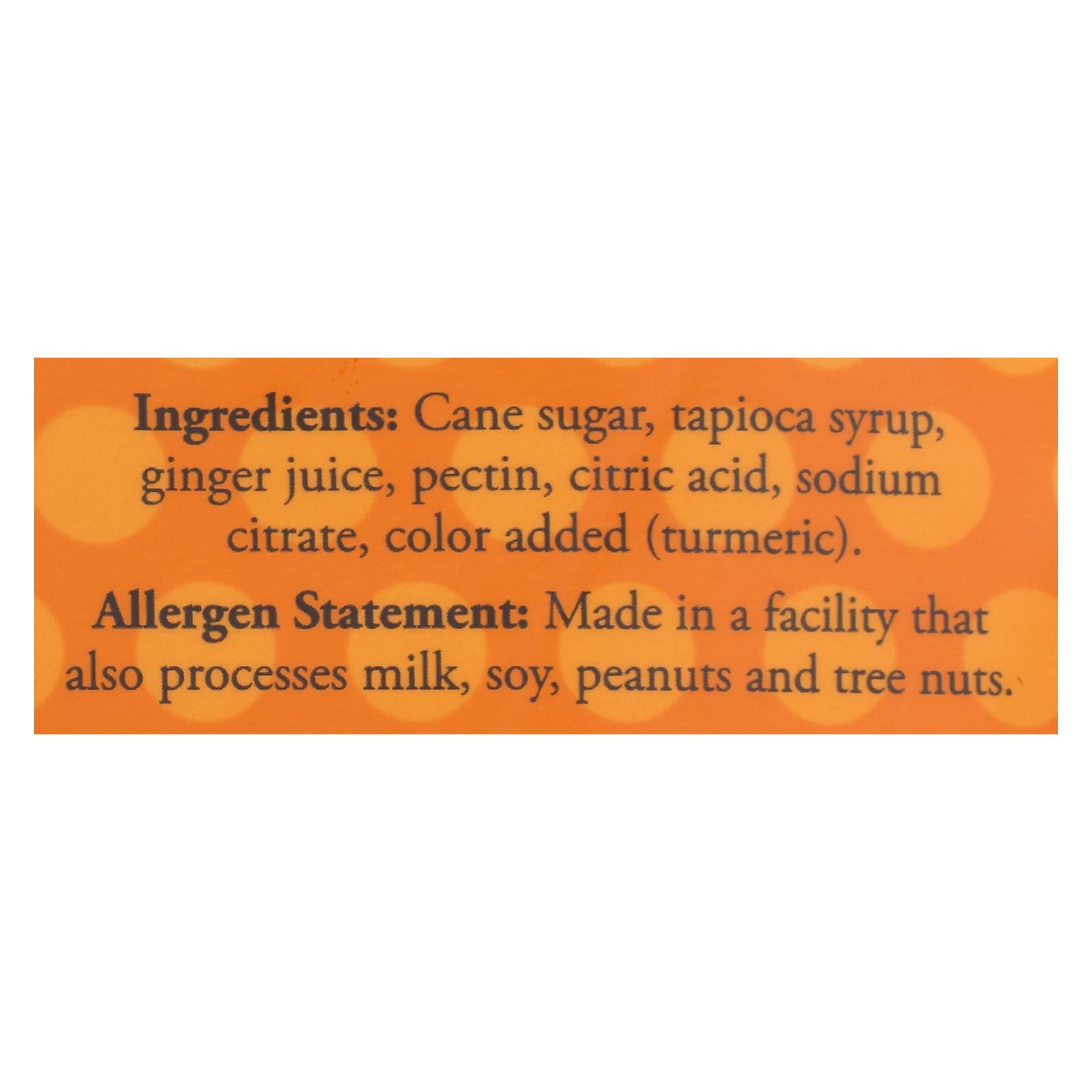 The Ginger People Gin Gins Ginger Spice Drops - Case Of 12 - 3.5 Oz - Maras Green