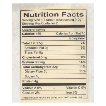 Lotus Foods Buckwheat Mushroom Brown Rice Ramen With Vegetable Soup - Case Of 10 - 2.8 Oz. - Maras Green