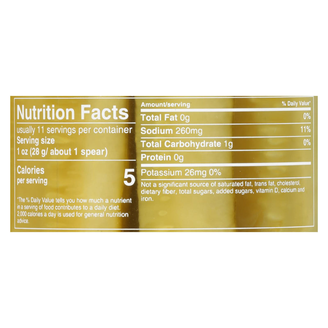 Mt Olive Pickle Co Organic Kosher Dill Spears - Case Of 6 - 16 Fz - Maras Green