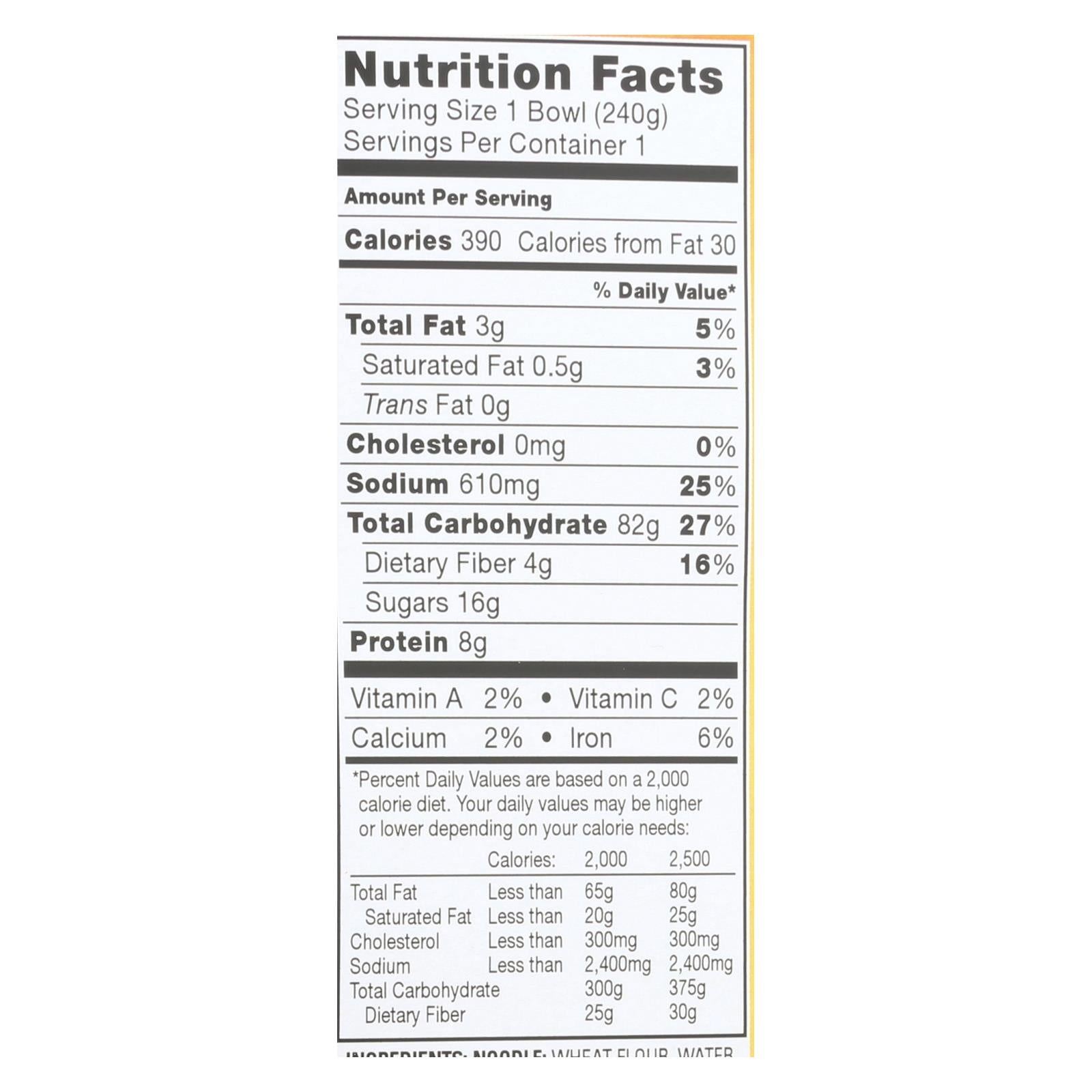 Simply Asia Sesame Teriyaki Noodle Bowl - Case Of 6 - 8.5 Oz. - Maras Green