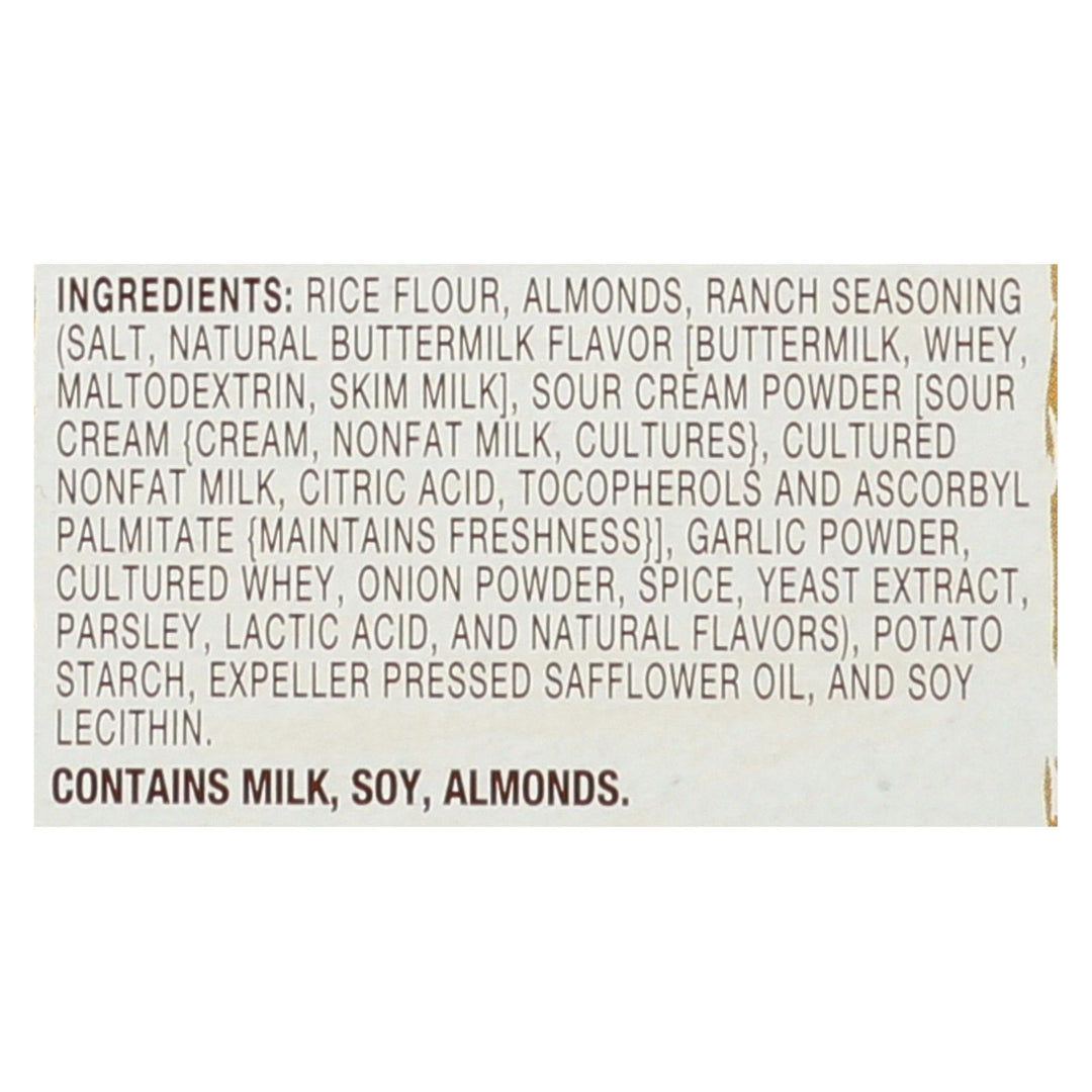 Blue Diamond - Nut Thins - Country Ranch - Case Of 12 - 4.25 Oz. - Maras Green