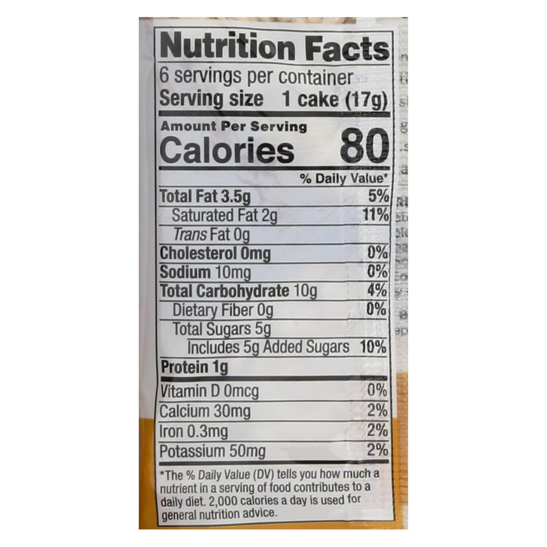 Element Organic Dipped Rice Cakes - Milk Chocolate - Case Of 6 - 3.5 Oz - Maras Green