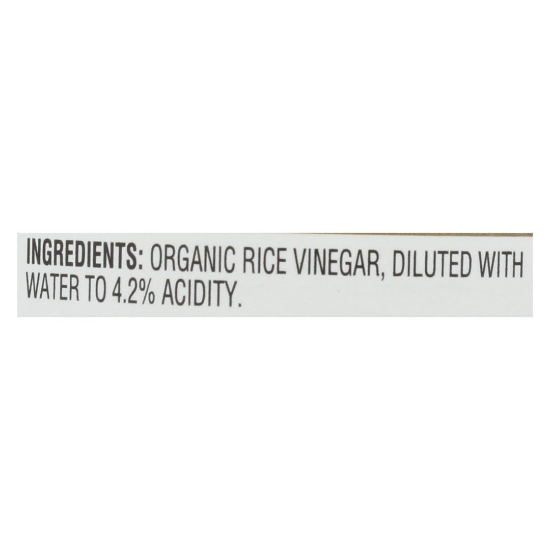 Nakano Vinegar - Organic - Natural Rice - Case Of 6 - 12 Oz - Maras Green