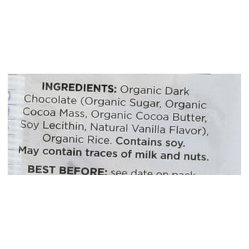 Element Organic Dipped Rice Cakes - Dark Chocolate - Case Of 6 - 3.5 Oz - Maras Green