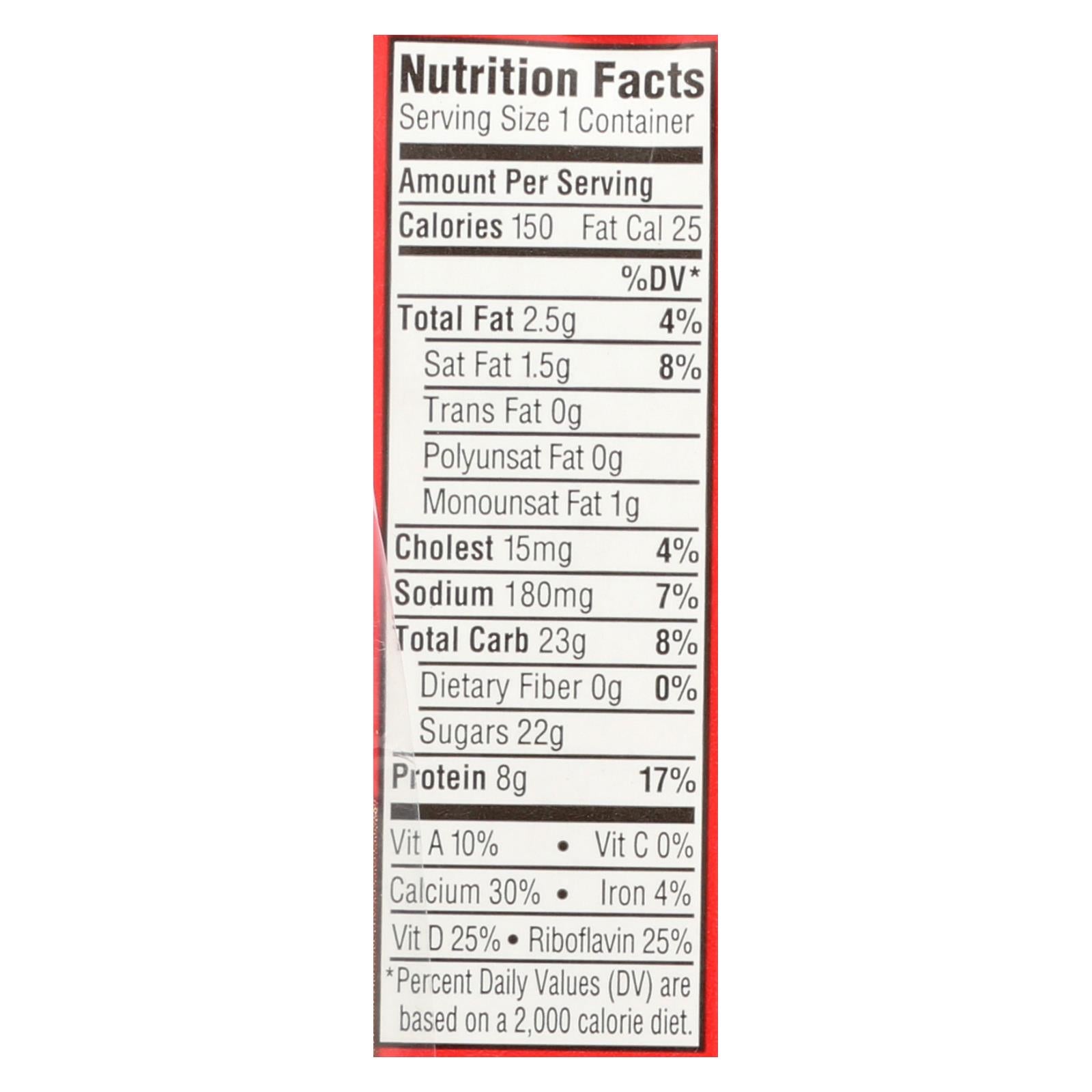Horizon Organic Dairy Milk - Organic - 1 Percent - Lowfat - Box - Chocolate - 6/8 Oz - Case Of 3 - Maras Green