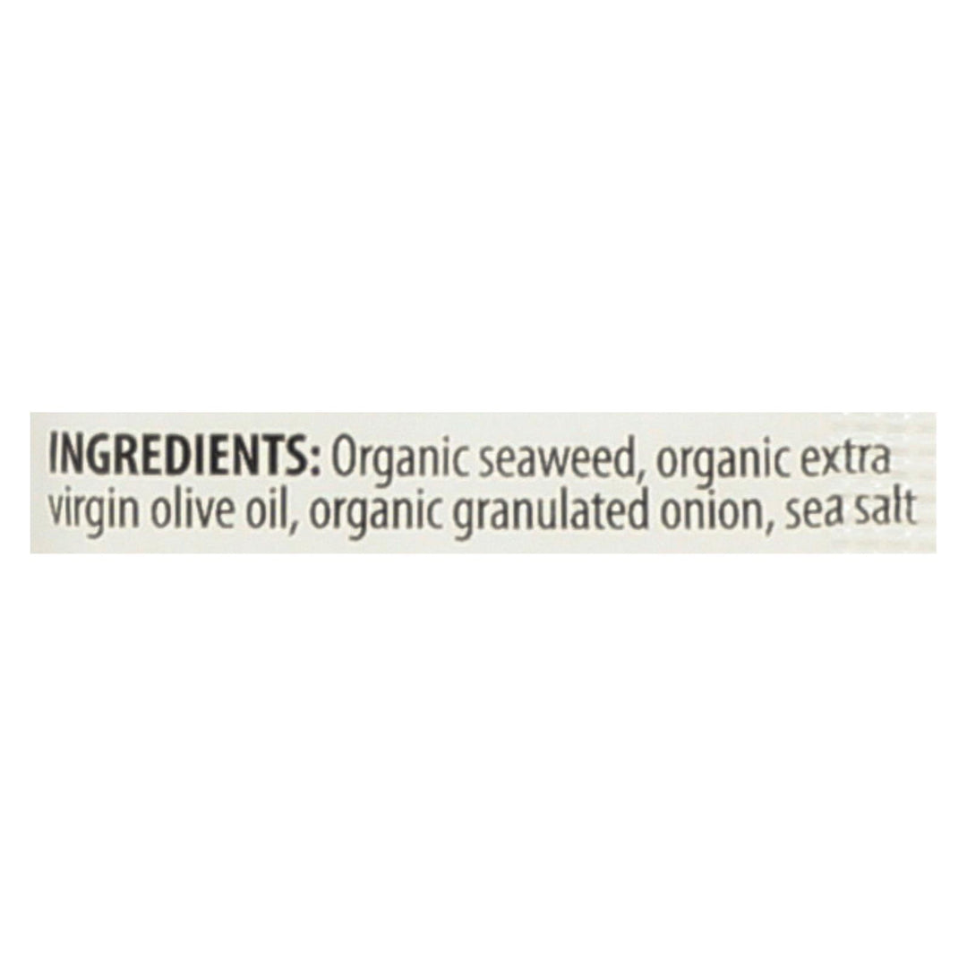 Seasnax Organic Premium Roasted Seaweed Snack - Toasty Onion - Case Of 24 - 0.18 Oz. - Maras Green