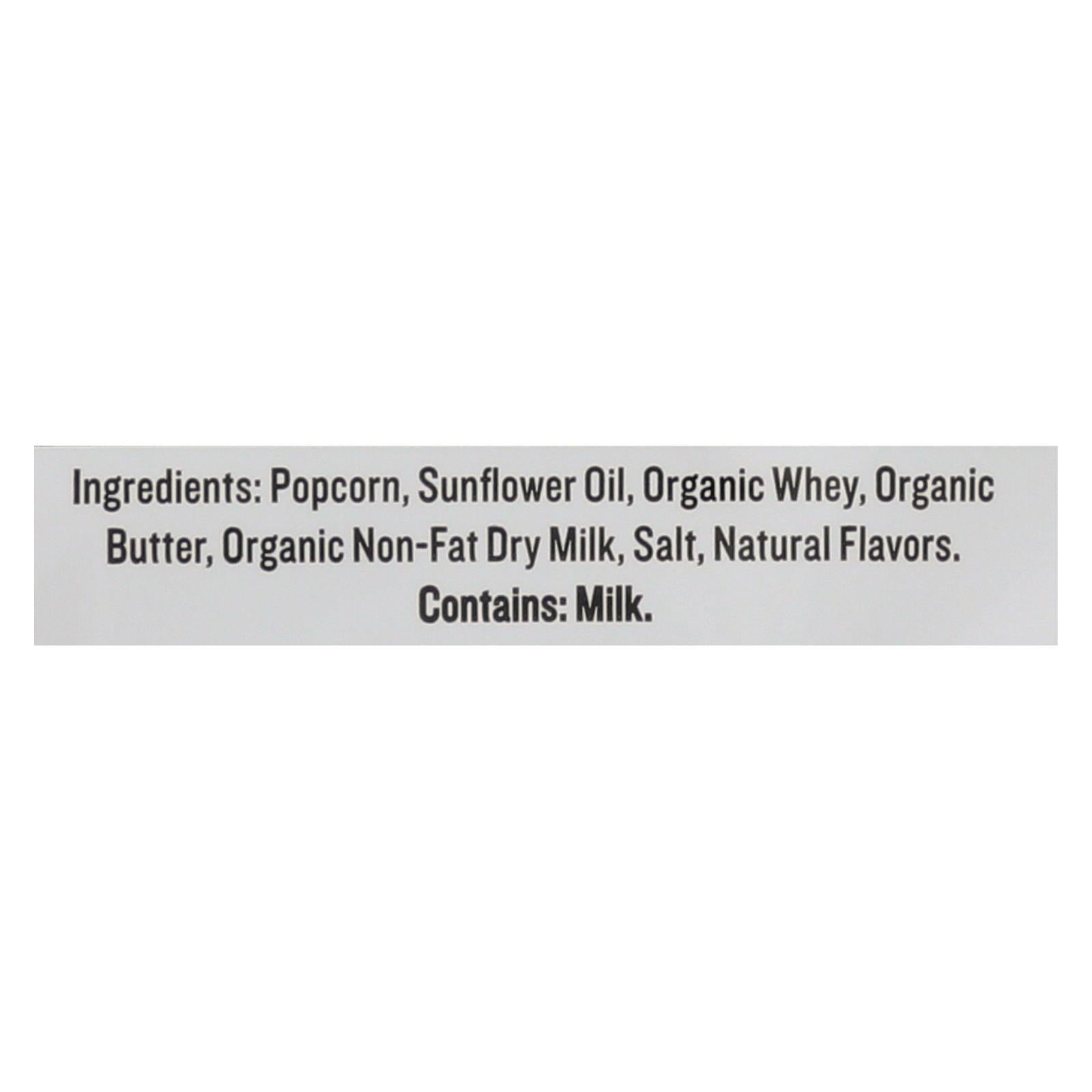Skinnypop Popcorn Popcorn - Real Butter - Case Of 12 - 4.4 Oz - Maras Green