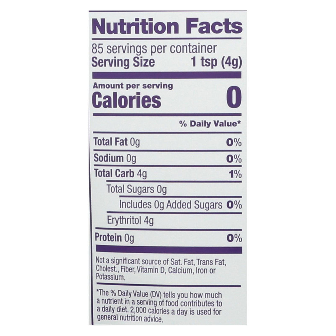 Swerve - Sweetener - Granular - Case Of 6 - 12 Oz. - Maras Green