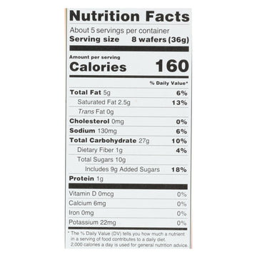 Kinnikinnick Vanilla Wafer - Case Of 6 - 6.3 Oz. - Maras Green