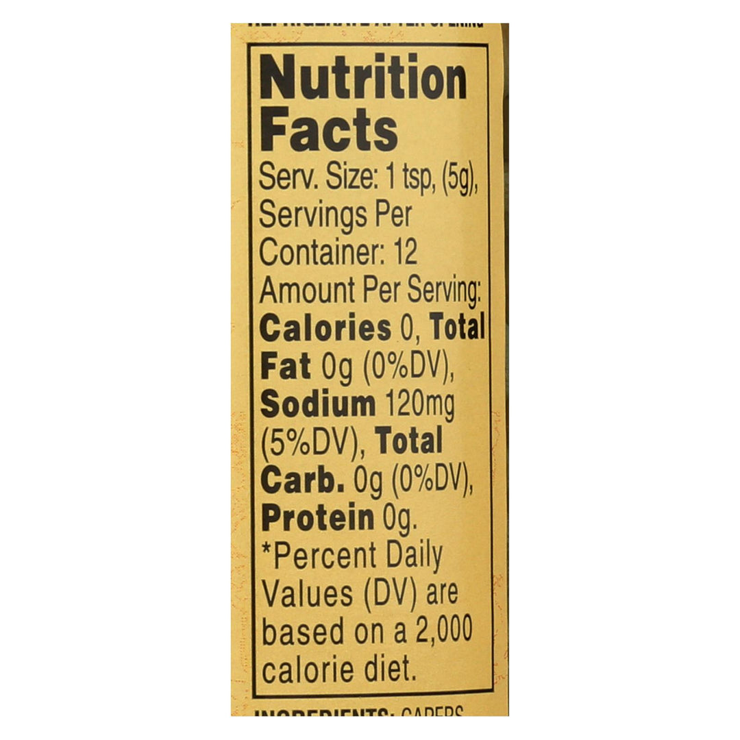 Reese Non Pareil Capers - Case Of 12 - 3.5 Oz. - Maras Green