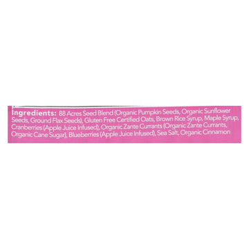 88 Acres - Bars - Triple Berry - Case Of 9 - 1.6 Oz. - Maras Green