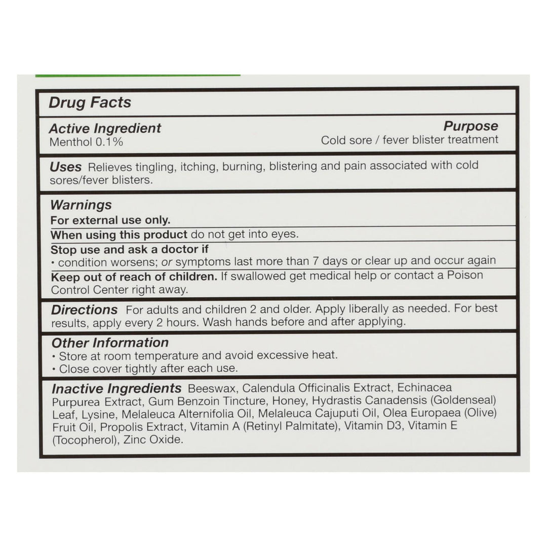 Quantum Superlysine Plus Cold Sore Treatment - 0.75 Oz - Maras Green