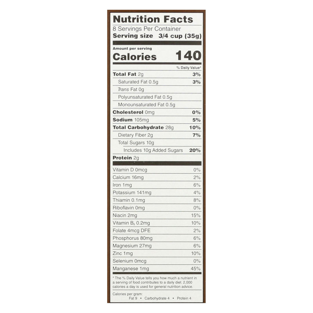 One Degree Organic Foods Sprouted Brown Rice - Cacao Crisps - Case Of 6 - 10 Oz. - Maras Green