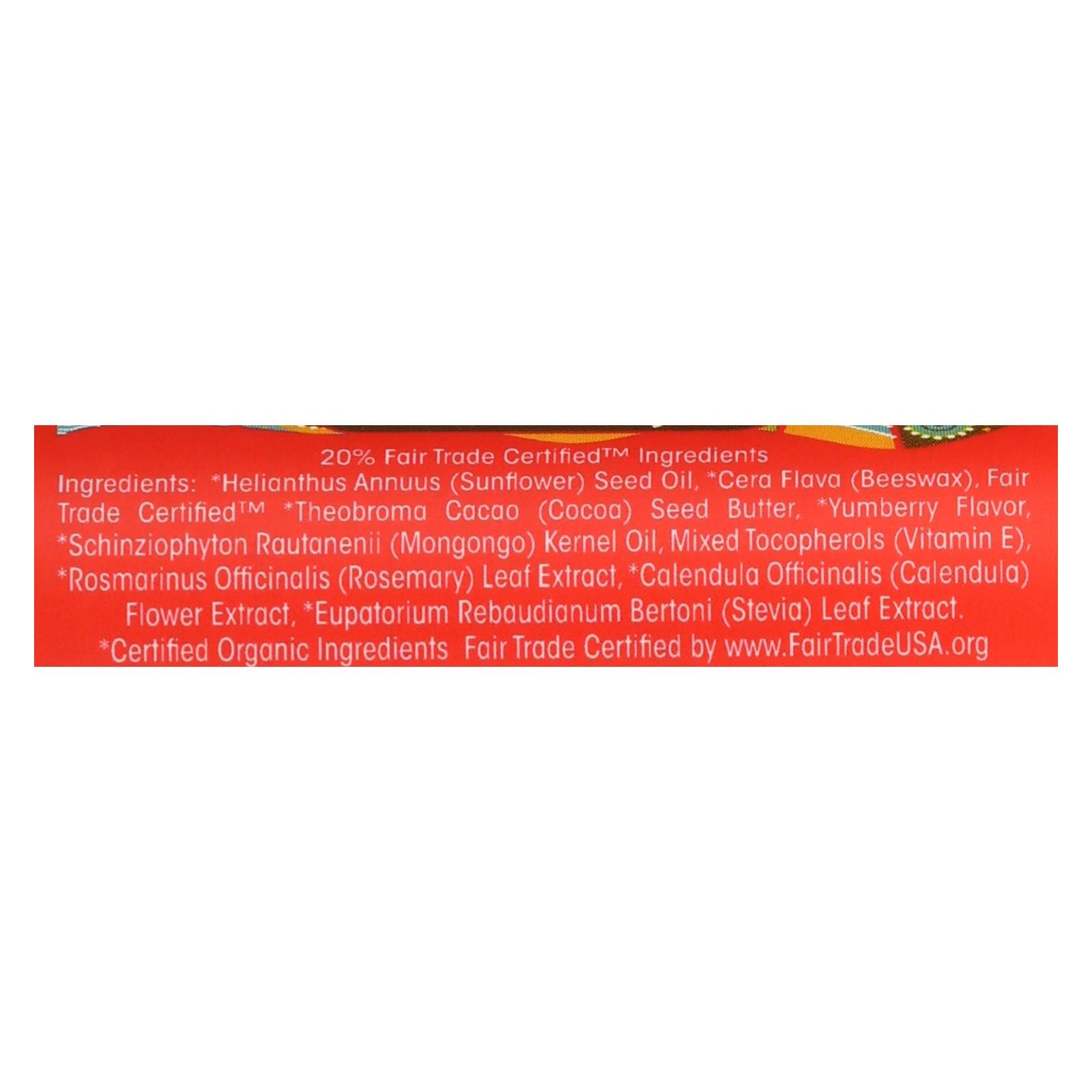 Mongo Kiss Lip Balm - Yumberry - Case Of 15 - 0.25 Oz. - Maras Green