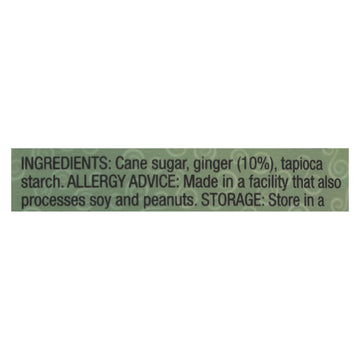 Ginger People - Gin Gins Chewy Ginger Candy - Original - Case Of 12 - 3 Oz. - Maras Green