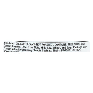 Aurora Natural Products - Organic Raw Pecans - Case Of 12 - 7 Oz. - Maras Green