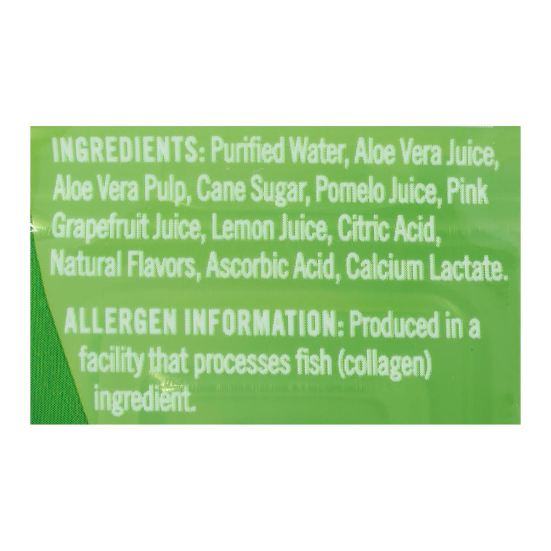 Alo Original Appeal Aloe Vera Juice Drink - Pomelo Lemon And Pink Grapefruit - Case Of 12 - 16.9 Fl Oz. - Maras Green