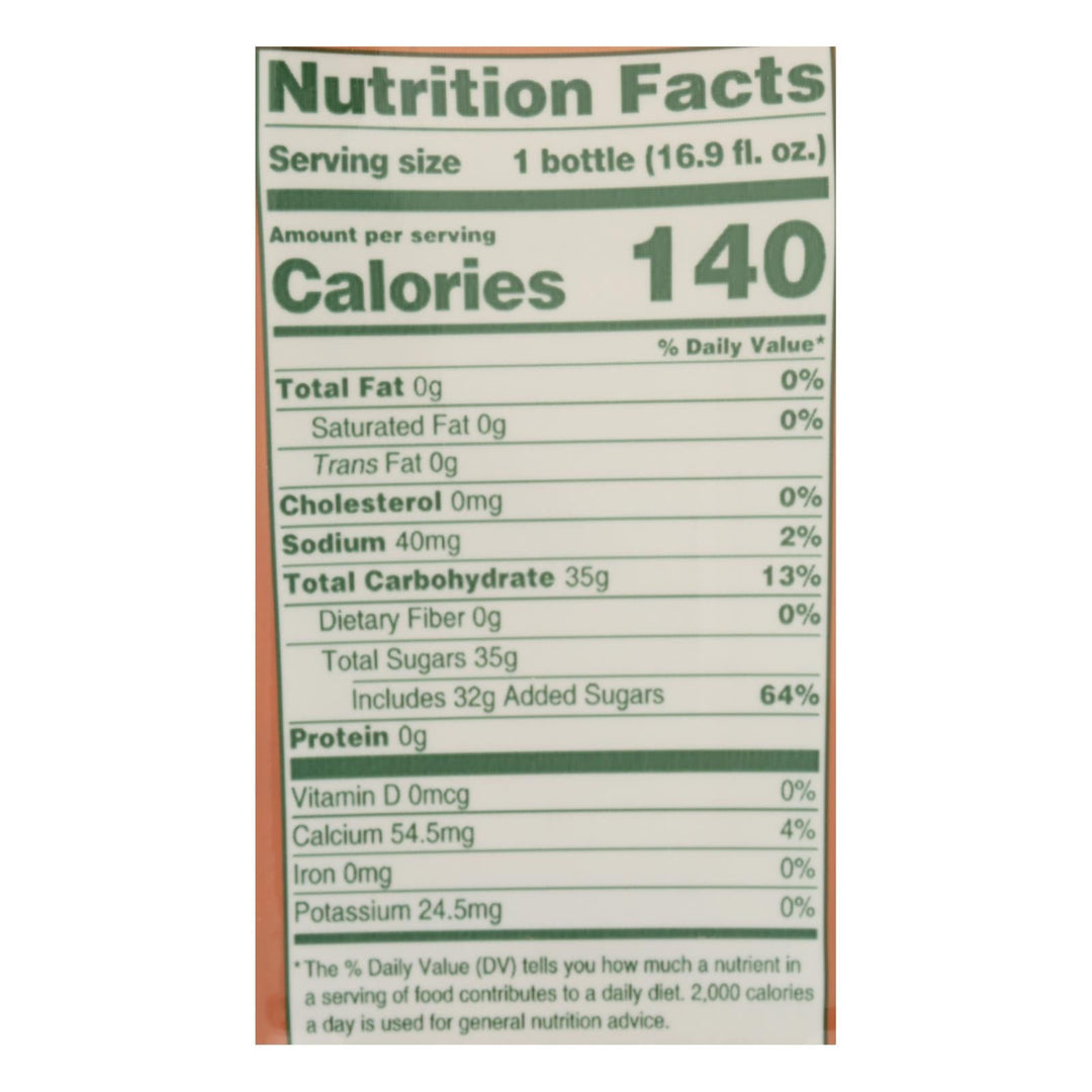 Alo Original Comfort Aloe Vera Juice Drink - Watermelon and Peach - Case of 12 - 16.9 fl oz. - Maras Green