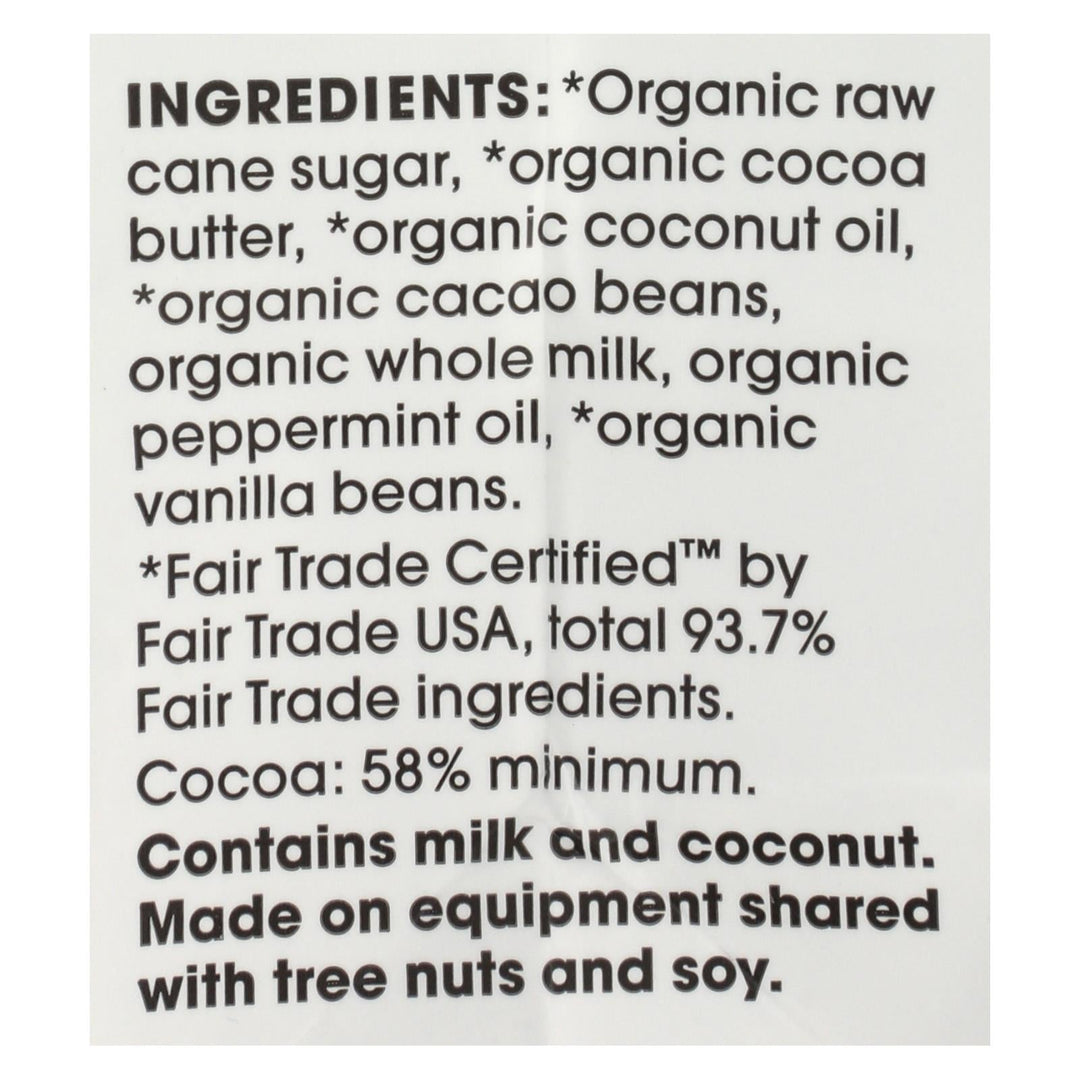 Alter Eco Americas Dark Chocolate Truffles - Mint Creme - Case Of 8 - 4.2 Oz. - Maras Green